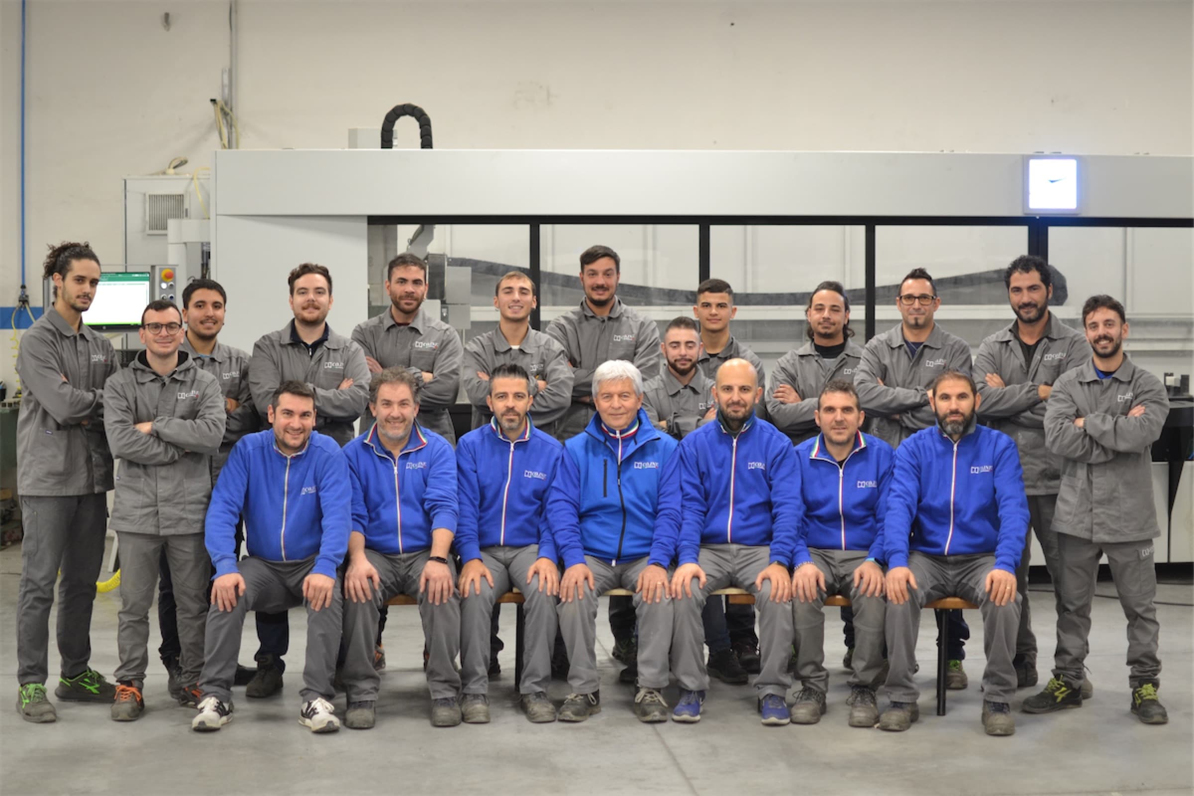 Il team CO.INF. nello stabilimento di produzione