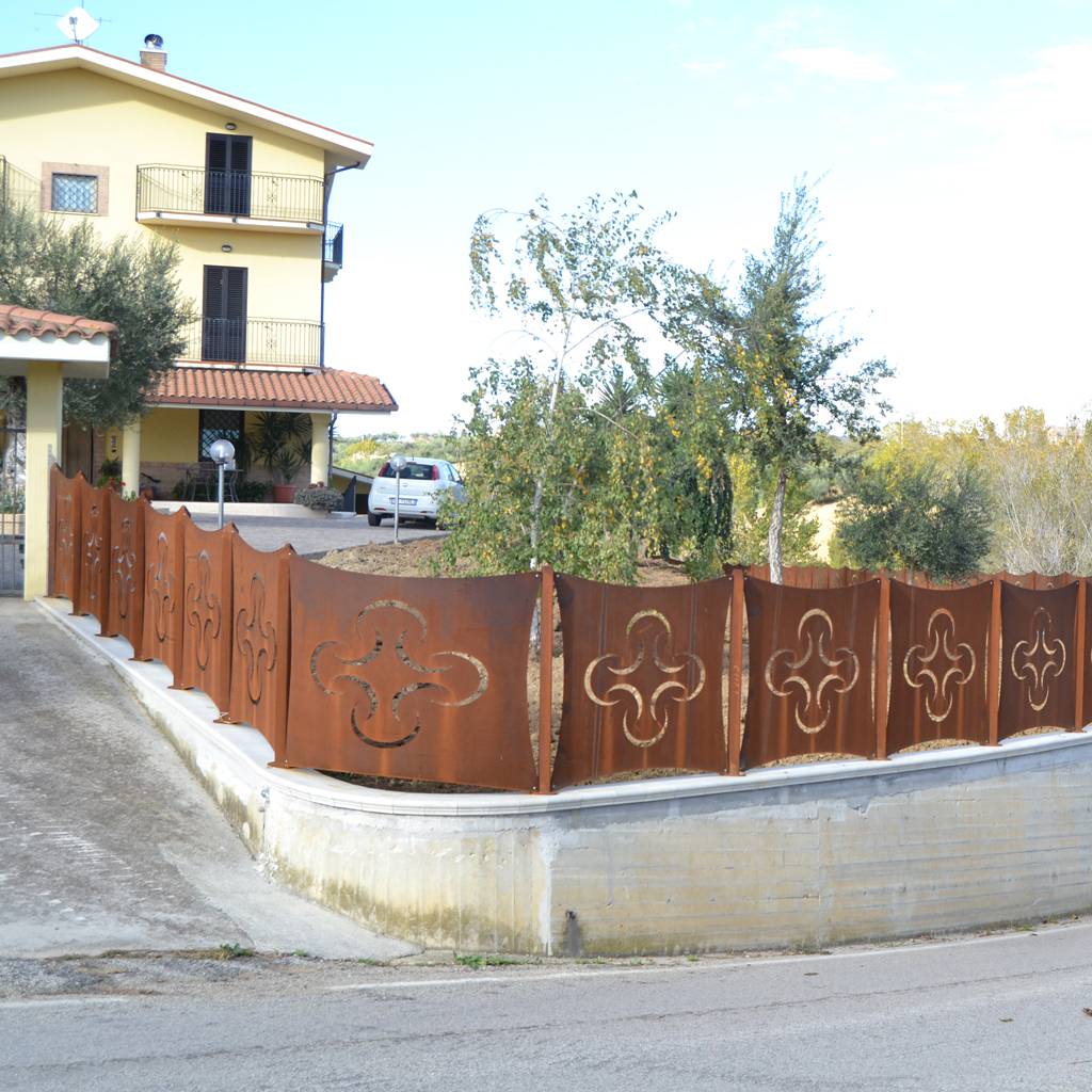 Recinzione in corten